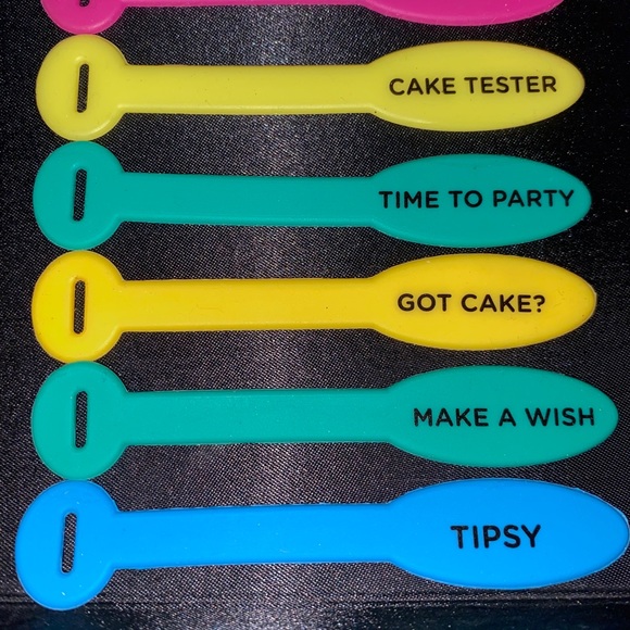 10 DRINK markers for wine, champagne, etc. glasses - Picture 6 of 6